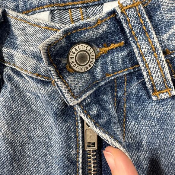 J. Galt Shanghai Jeans Women S Blue Light Medium Wash High Waist 100% Cotton - Picture 6 of 7